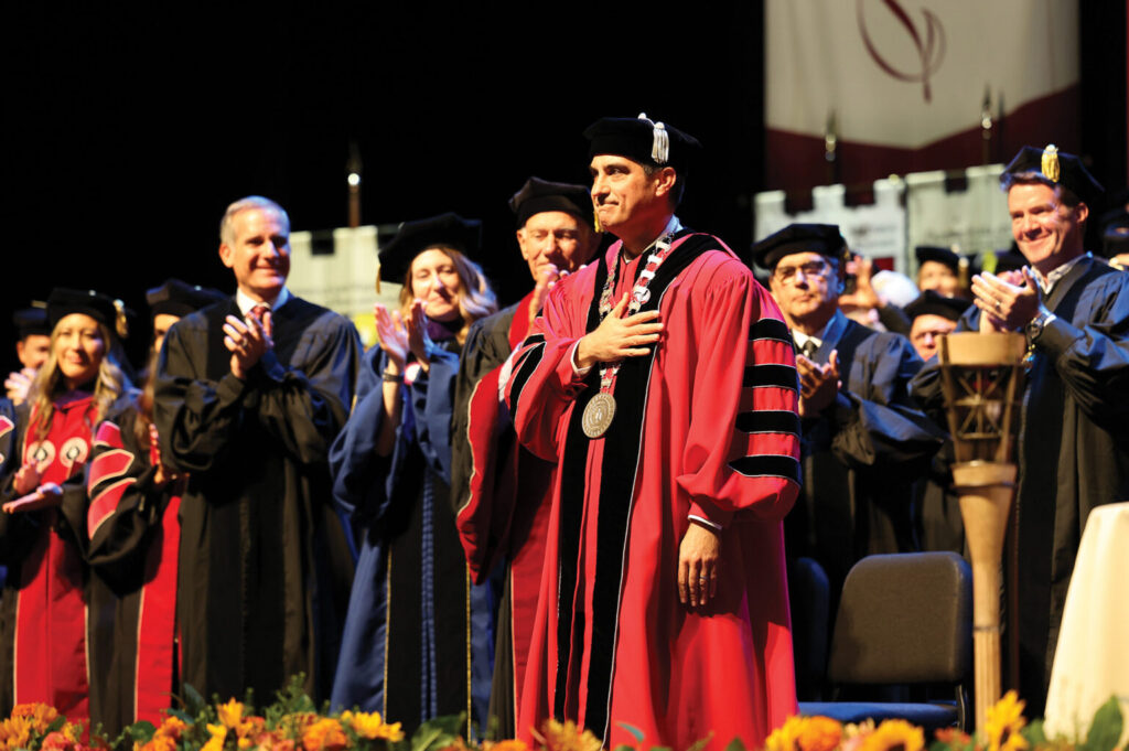 Matt Parlow at the investiture